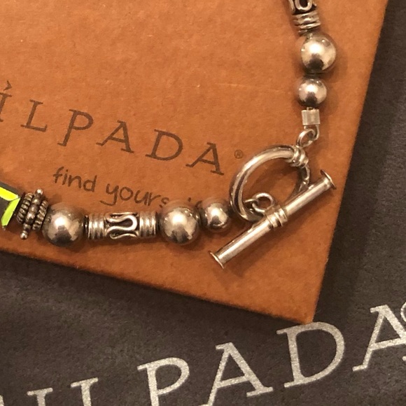 Vintage Silpada Sterling Silver and Swarovski Crystal Bead Bracelet B0912 - Picture 6 of 16